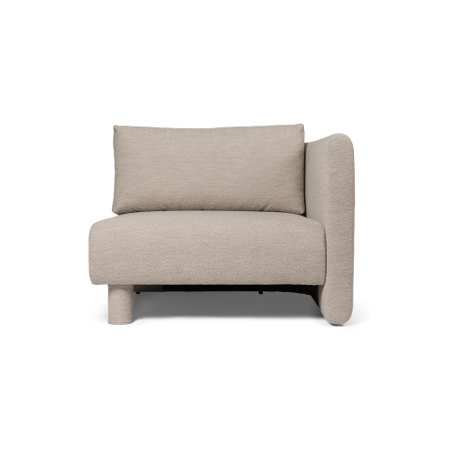 Dase Sofa Armrest Right, Soft Bouclé - Natural - Gessato Design Store