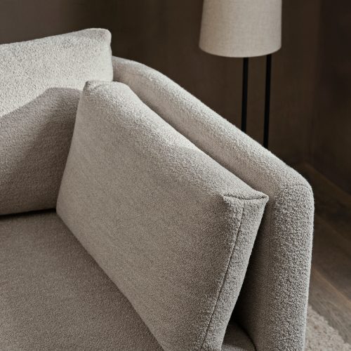 Dase Sofa Armrest Right, Soft Bouclé - Natural - Gessato Design Store