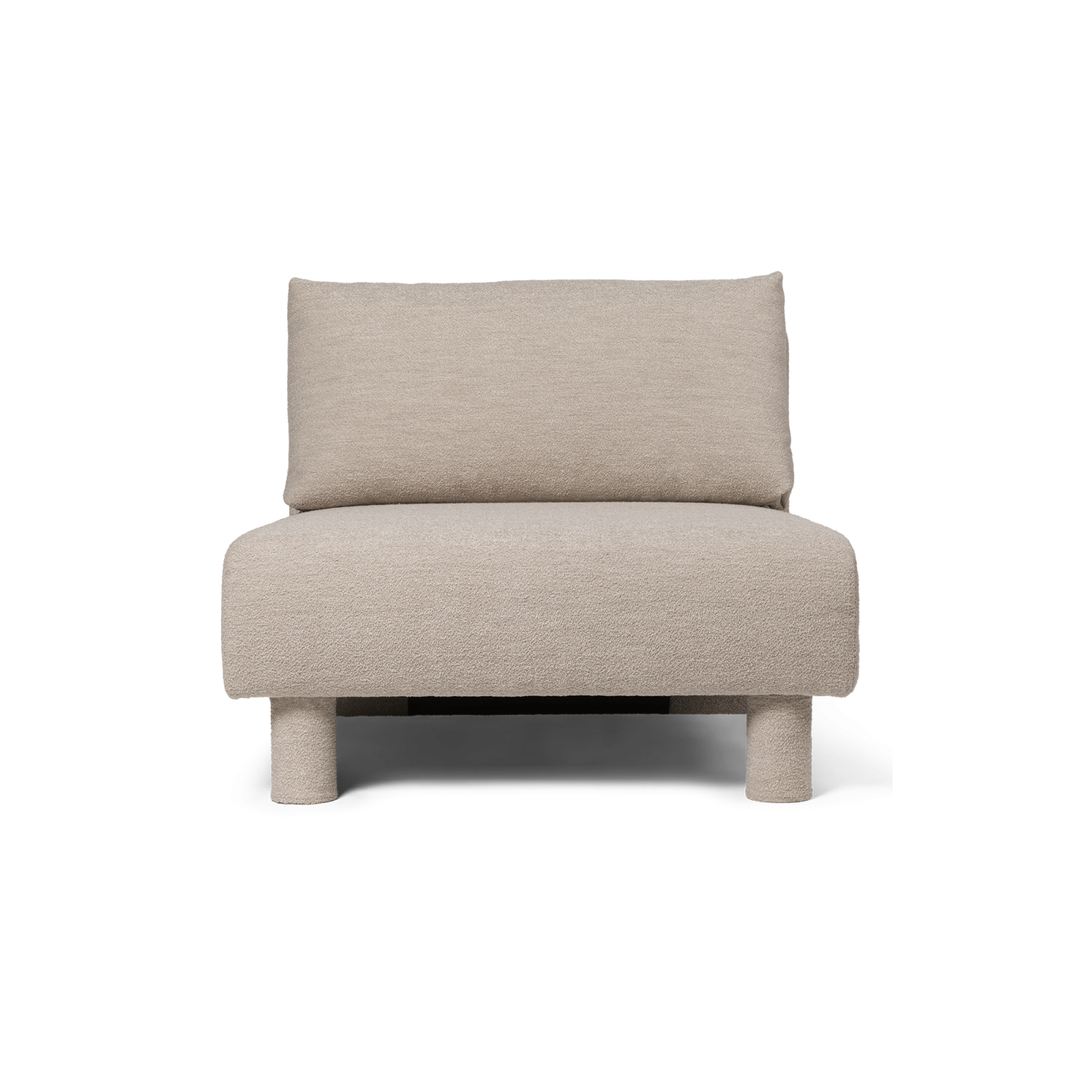 Dase Sofa Center, Soft Bouclé - Natural - Gessato Design Store