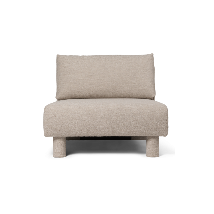 Dase Sofa Center, Soft Bouclé – Natural