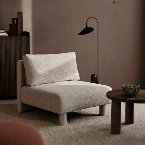 Dase Sofa Center, Soft Bouclé - Natural - Gessato Design Store