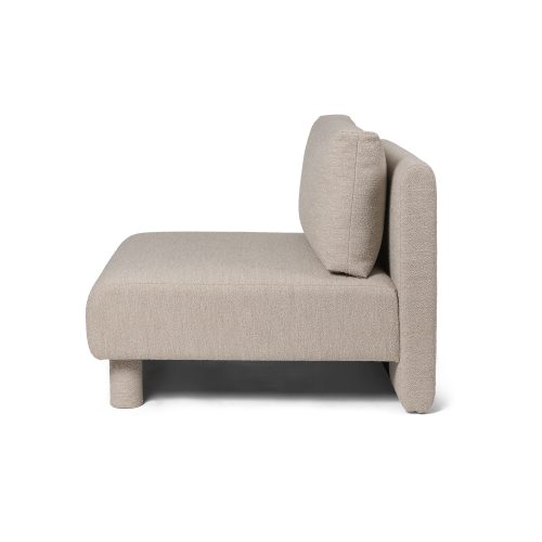 Dase Sofa Center, Soft Bouclé - Natural - Gessato Design Store