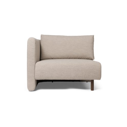 Dase Sofa Chaise Longue Left, Soft Bouclé - Natural - Gessato Design Store