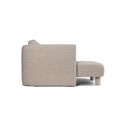 Dase Sofa Chaise Longue Left, Soft Bouclé - Natural - Gessato Design Store