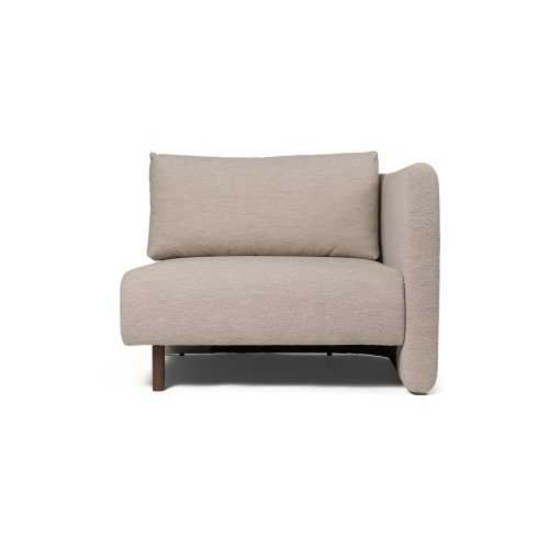 Dase Sofa Chaise Longue Right, Soft Bouclé - Natural - Gessato Design Store