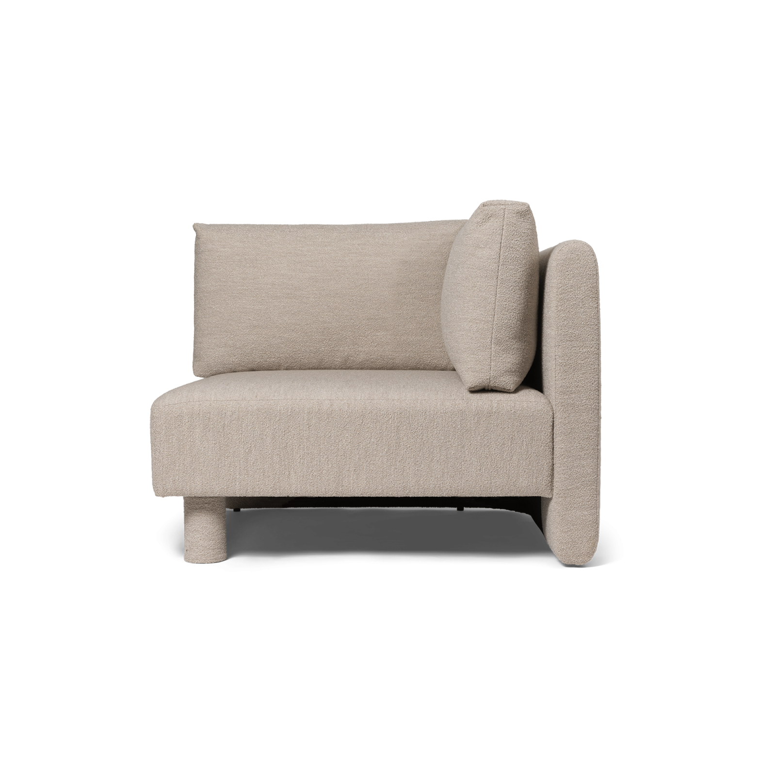 Dase Sofa Corner, Soft Bouclé - Natural - Gessato Design Store