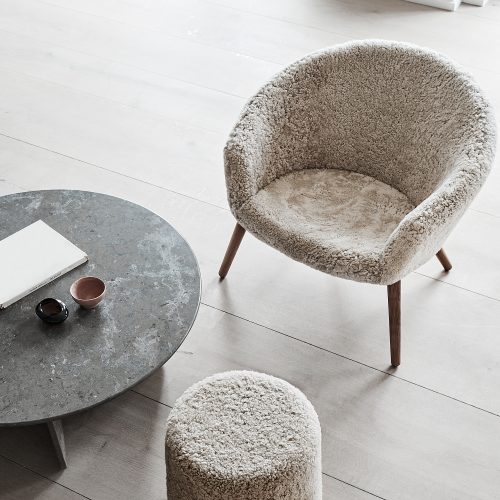 Ditzel Sheepskin Lounge Chair - Gessato Design Store