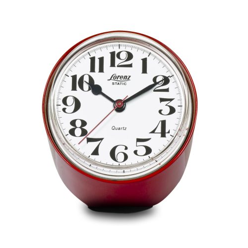 Lorenz Static Table Clock - Red - Gessato Design Store