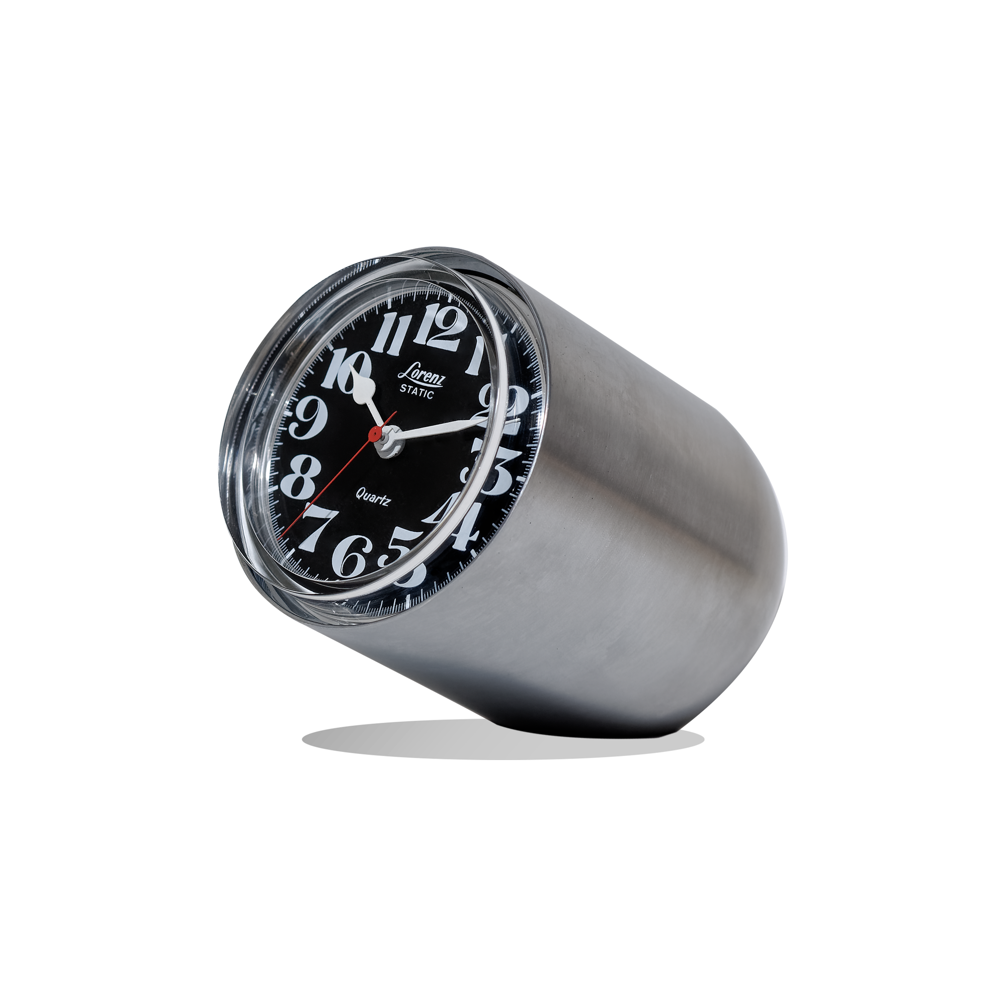 Lorenz - Lorenz Static Table Clock - Steel | Gessato Design Store