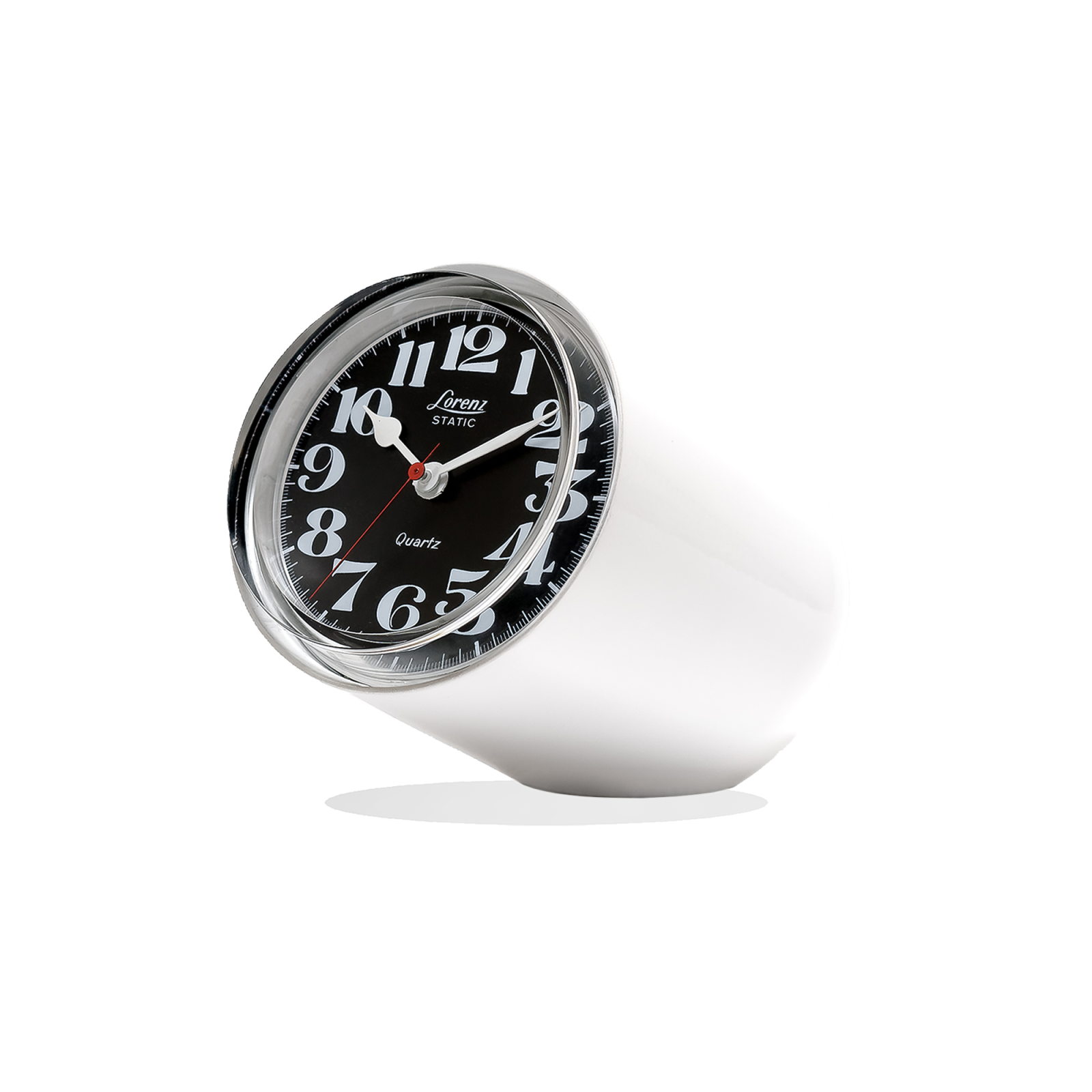 Lorenz Static Table Clock - White - Gessato Design Store