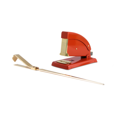 Zenith Gold Desk Duo, Red - Gessato Design Store