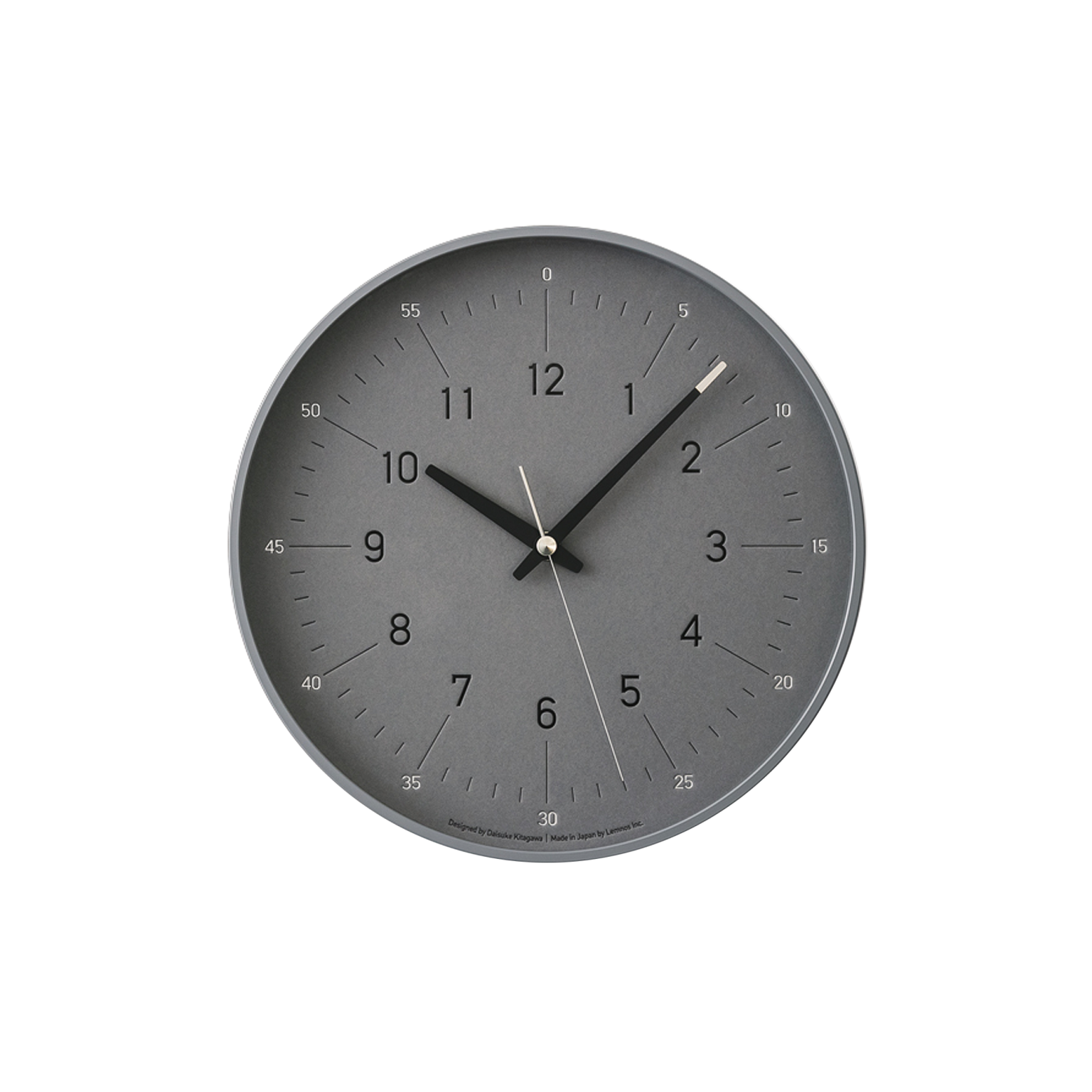 Essent Wall Clock - Grey - Gessato Design Store