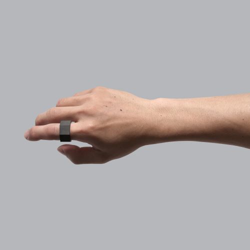 Seven Concrete Ring, Dark Grey - Gessato Design Store