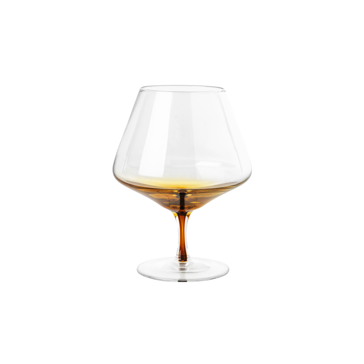 Amber Cognac Glass, Set of 4