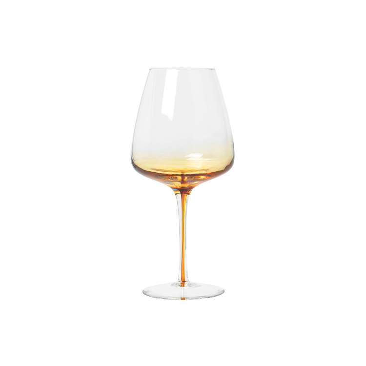 Amber Red Wine Glass, Set of 4