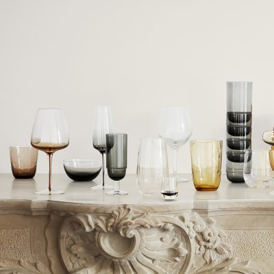 Amber Red Wine Glass, Set of 4 - Gessato Design Store
