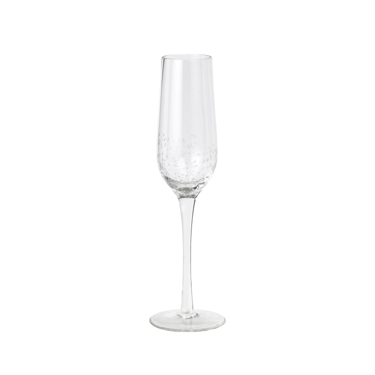 Bubble Flute Glass, Set of 4