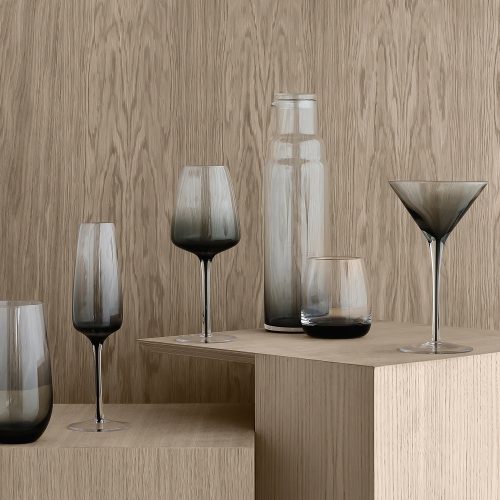 Smoke Red Wine Glass, Set of 4 - Gessato Design Store