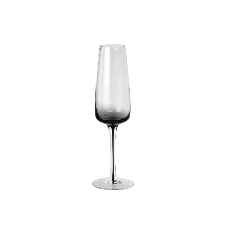 Smoke Flute Glass, Set of 4
