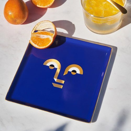 Apollo Ceramic Tray, Blue - Gessato Design Store