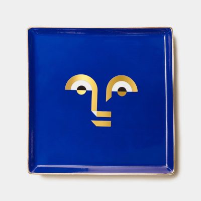 Apollo Ceramic Tray, Blue - Gessato Design Store