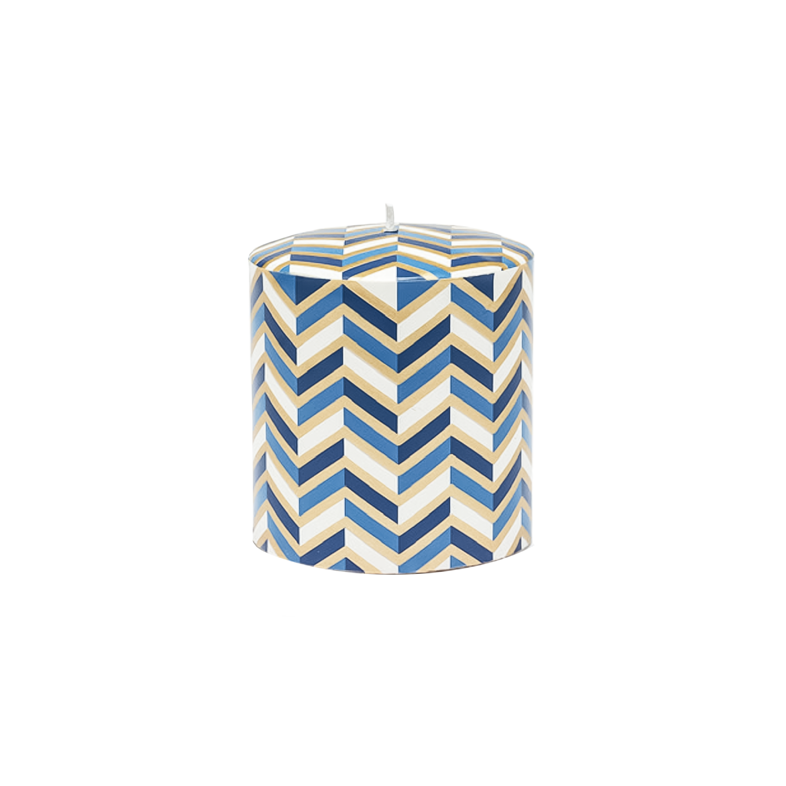 Night Flight Stripe Blue Candle - Gessato Design Store