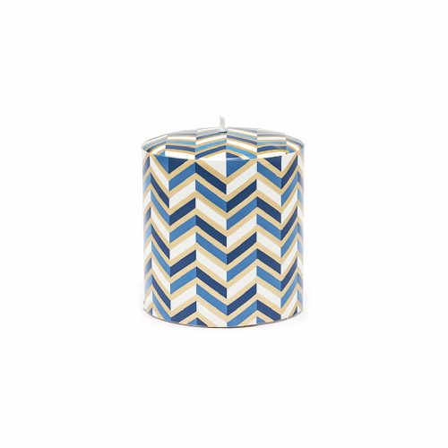 Night Flight Stripe Blue Candle - Gessato Design Store