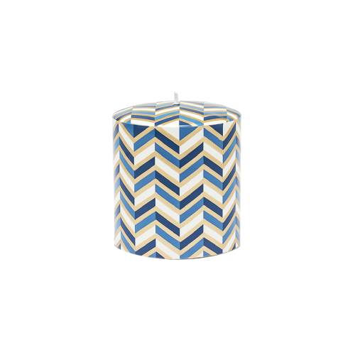 Night Flight Stripe Blue Candle - Gessato Design Store