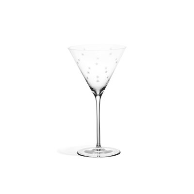 Star Cut Martini Glass Set of 2 - Gessato Design Store