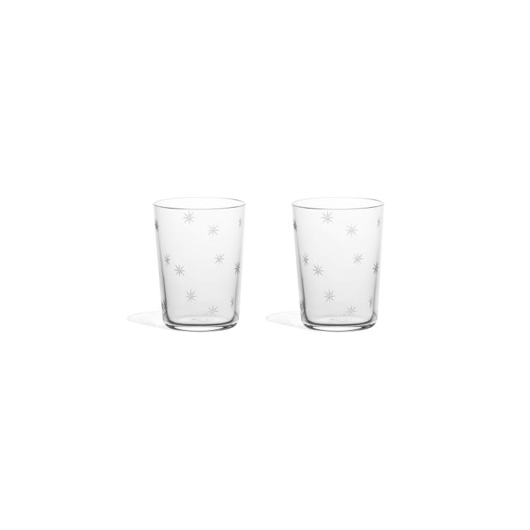 Star Cut Shot Glass Set of 2