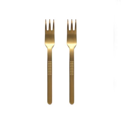 Amabro Dessert Fork, Set of 2 - Gessato Design Store