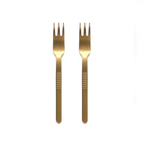 Amabro Dessert Fork, Set of 2 - Gessato Design Store