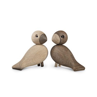 Kay Bojesen Lovebirds, Oak/Smoked Oak - Gessato Design Store