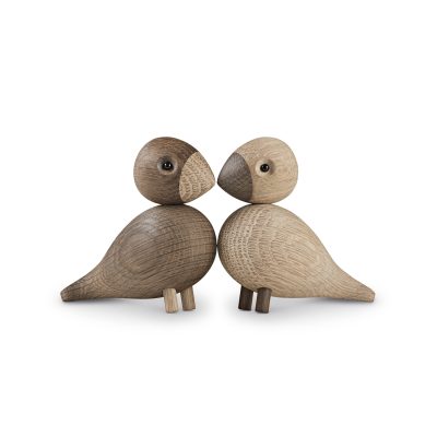 Kay Bojesen Lovebirds, Oak/Smoked Oak - Gessato Design Store