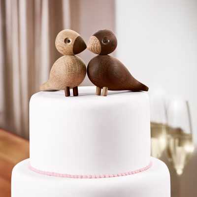Kay Bojesen Lovebirds, Oak/Smoked Oak - Gessato Design Store