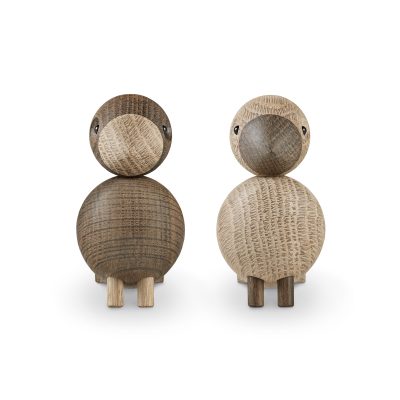 Kay Bojesen Lovebirds, Oak/Smoked Oak - Gessato Design Store