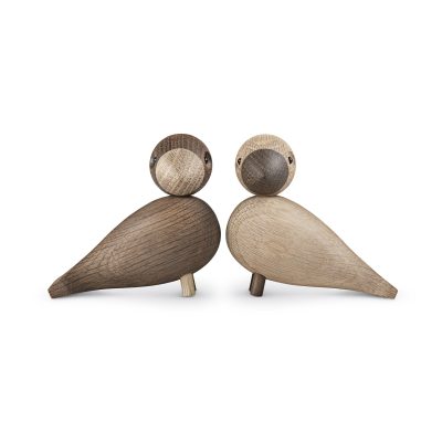 Kay Bojesen Lovebirds, Oak/Smoked Oak - Gessato Design Store