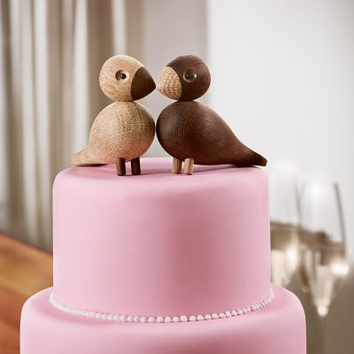 Kay Bojesen Lovebirds, Oak/Smoked Oak - Gessato Design Store