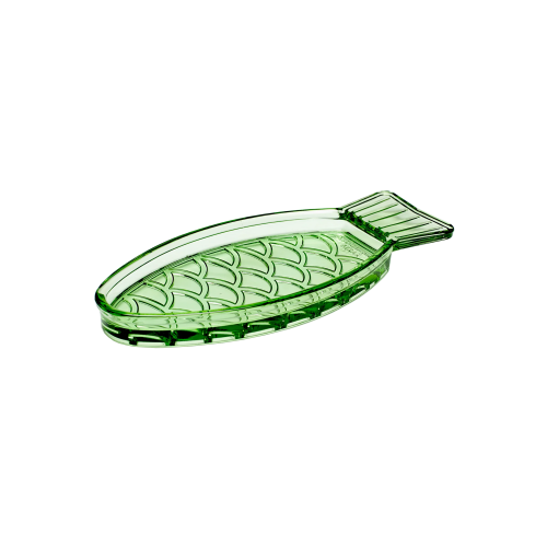 Serving Dish Green - Fish & Fish, Small - Gessato Design Store