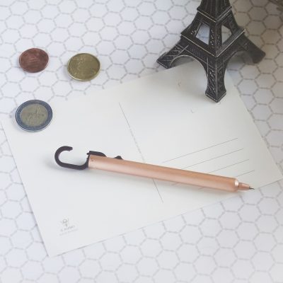 HANG-ON Ballpoint Pen, Rose Gold - Gessato Design Store