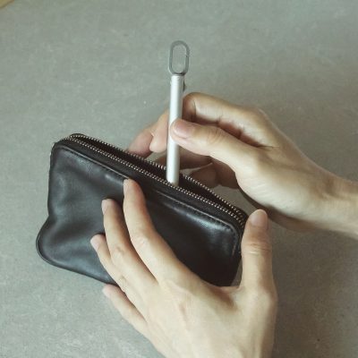 HANG-ON Ballpoint Pen, Silver - Gessato Design Store