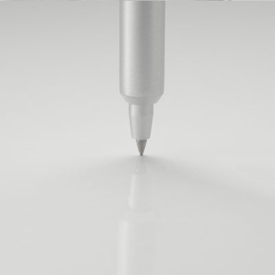 HANG-ON Ballpoint Pen, Silver - Gessato Design Store