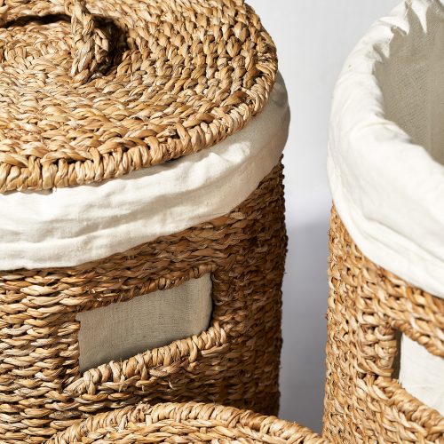 Wicker Laundry Hamper Set - Gessato Design Store