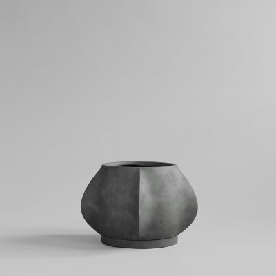 Arket Plant Pot, Dark Gray - Gessato Design Store