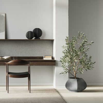 Arket Plant Pot, Dark Gray - Gessato Design Store