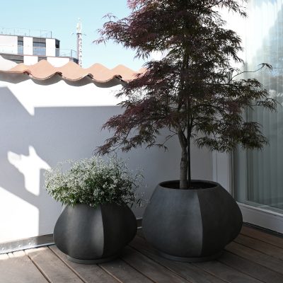 Arket Plant Pot, Dark Gray - Gessato Design Store