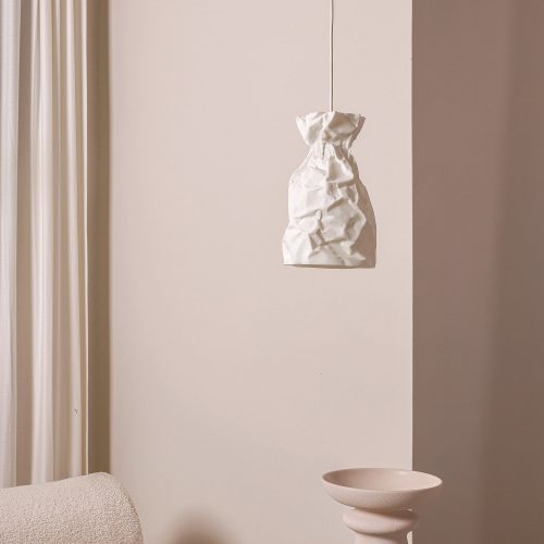 Crinkle Paper Pendant Lamp - Gessato Design Store