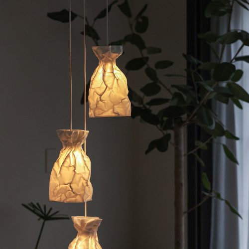 Crinkle Paper Pendant Lamp - Gessato Design Store