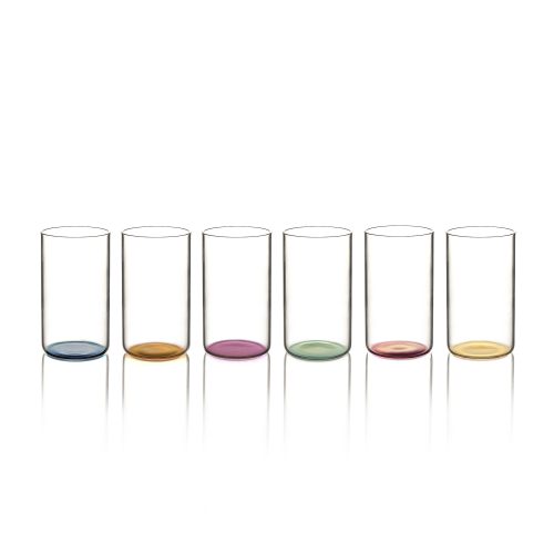 Iride High Ball Glasses, Set of 6 - Gessato Design Store