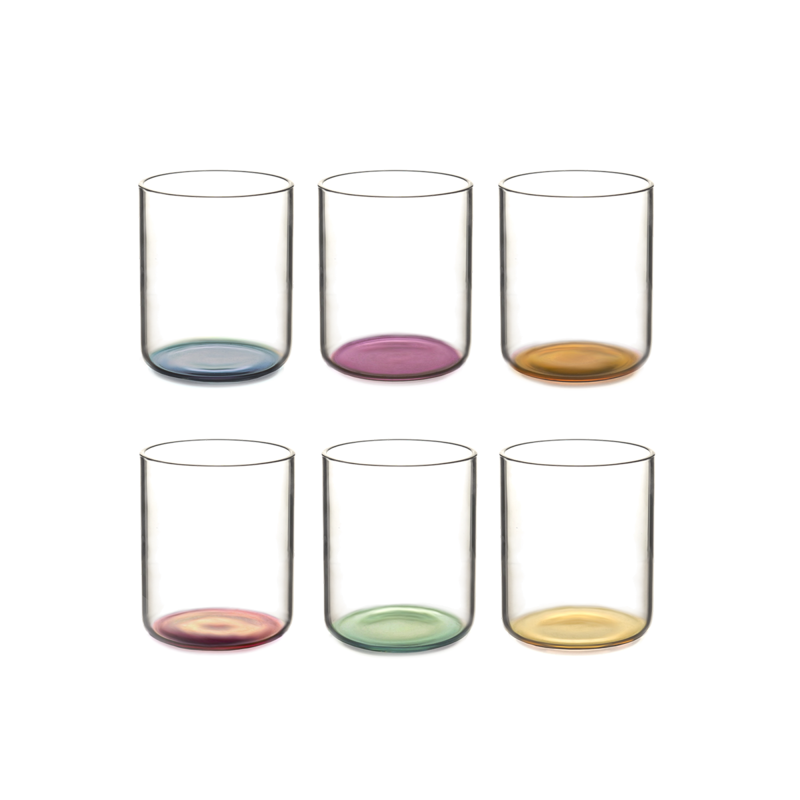 Iride Tumbler Glasses, Set of 6 - Gessato Design Store